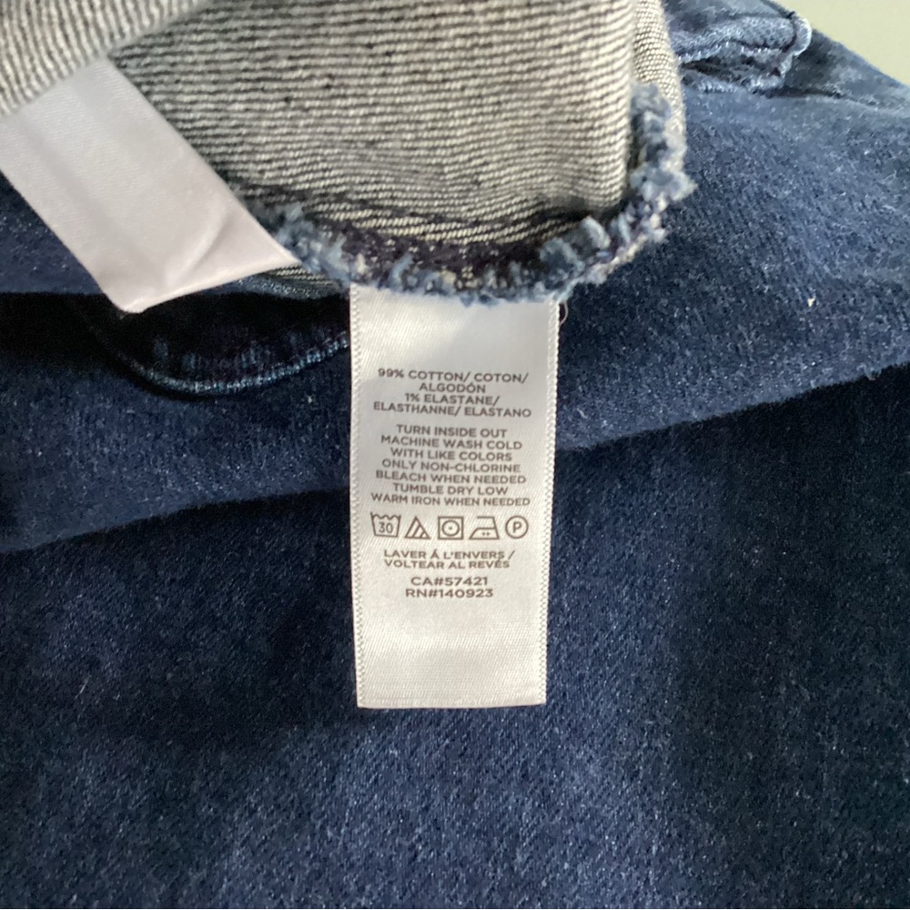 Ann Taylor Loft Dark Blue Denim Skirt with Belt Size 6 - Picture 9 of 9